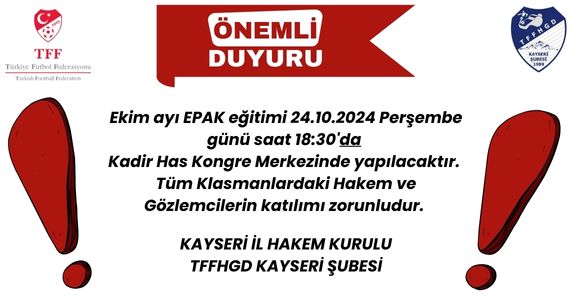 Epak Eğitimi 