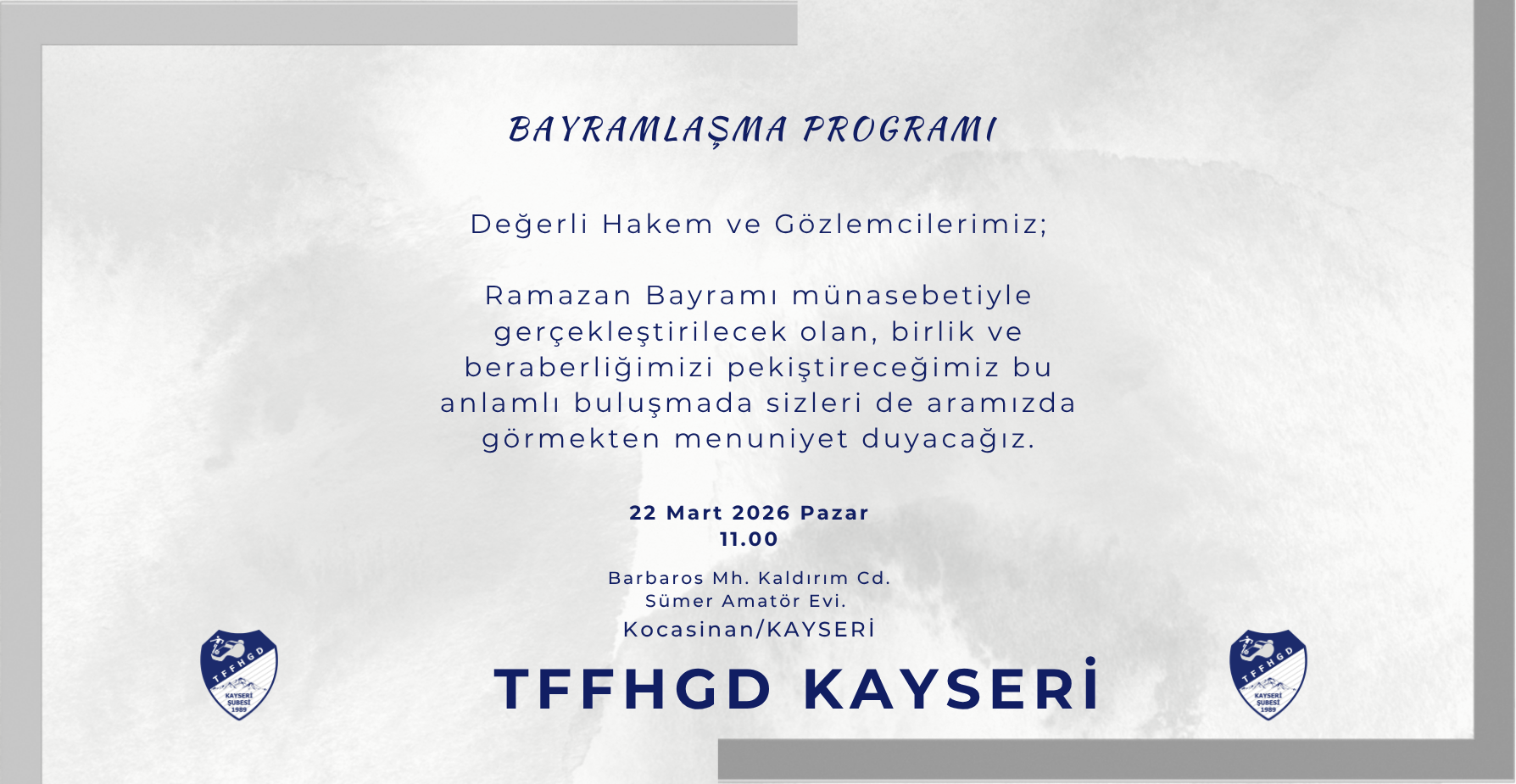 Bayramlaşma Programı