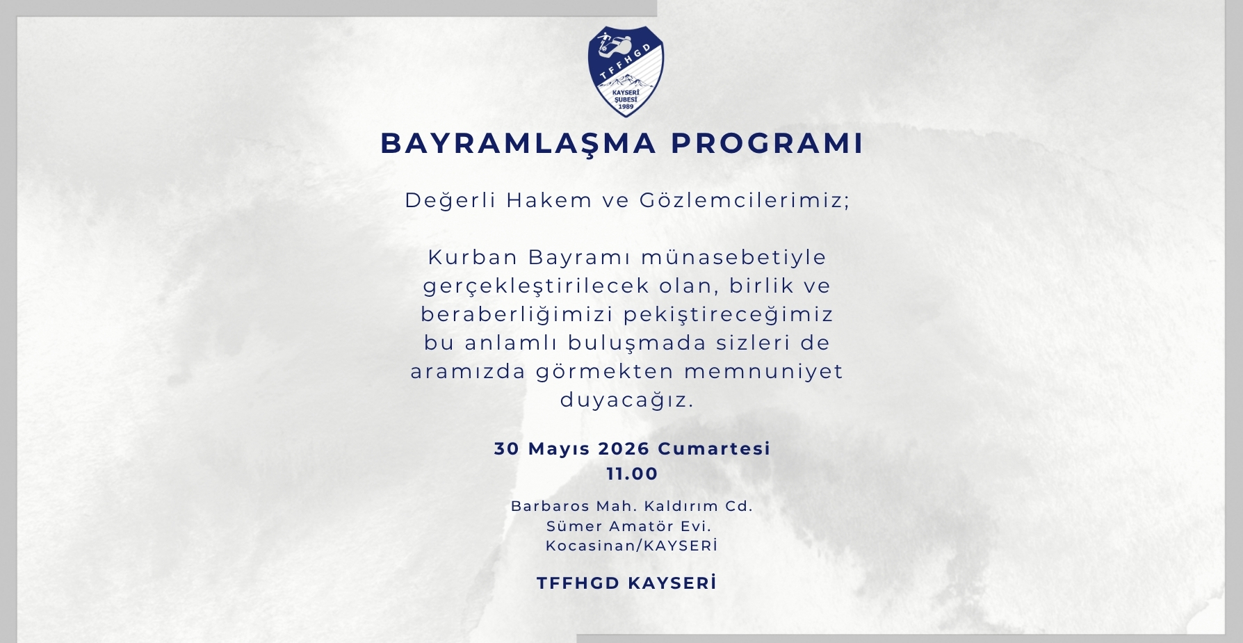Bayramlaşma Programı