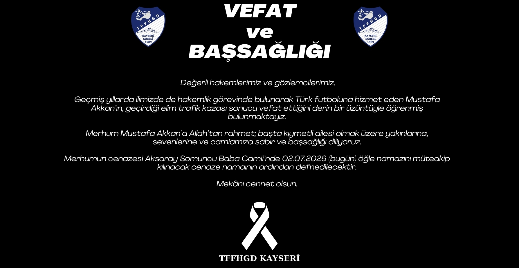 Vefat Ve Başsağlığı
