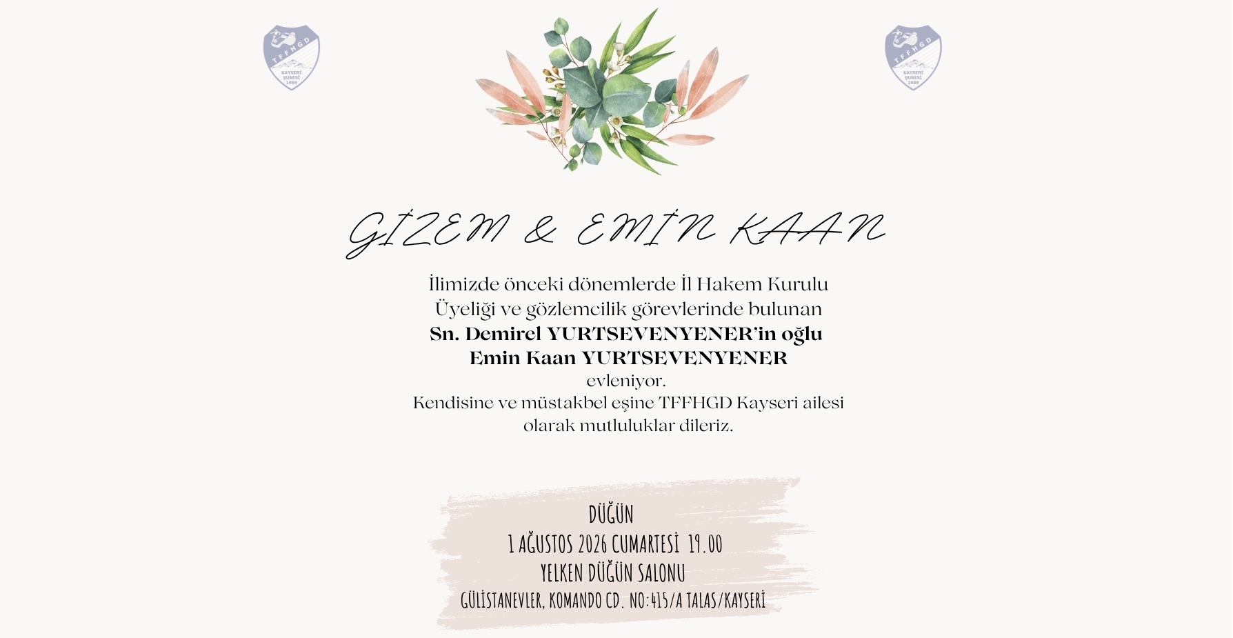 Demirel YURTSEVENYENER'in Mutlu Günü